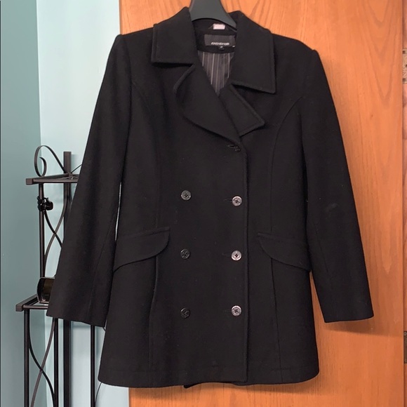 Jones New York Jackets & Blazers - Black Pea Coat